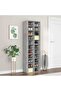Shoe Cabinet Concrete Grey 54x34x183 cm Engineered Wood
