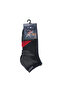 Ankle Socks Men's Sneaker Half-Terry 3 Pairs – Dark Gray, Blue, Black - 7