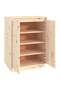 Shoe Cabinet 60x35x80 cm Solid Wood Pine - 6