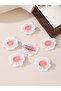 Set of 6 - Flower Shape Hair Clips - 4