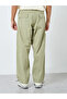Olive Green Relaxed Fit Cargo Pants - 4