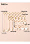 Set of 24 - Embellished Hair Rings - 5