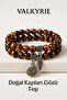 Natural Tiger Eye Stone Bracelet Handmade Energy Balancing Tree of Life and Leaf Charm De - 2