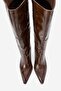 Lunelle Brown Print Pointed Toe Women's Heeled Boots - 3