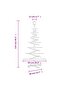 Wooden Christmas Tree for Decoration 125 cm Solid Wood Pine - 3
