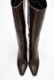 Lume Brown Skin Genuine Leather Women's Block Heeled Boots - 2