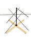 Metal Christmas Tree with Wooden Base Black 150 cm - 5
