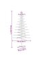 Wooden Christmas Tree for Decoration 210 cm Solid Wood Pine - 7