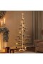 Wooden Christmas Tree for Decoration 180 cm Solid Wood Pine
