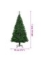 Artificial Christmas Tree with Thick Branches Green 180 cm PVC - 3