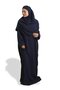 Navy Blue Two Piece Prayer Dress Woven Self Patterned 2502_02 - 2