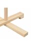 Wooden Christmas Tree with Stand Natural 125 cm Solid pine wood - 8