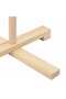 Wooden Christmas Tree with Stand Natural 210 cm Solid pine wood - 8