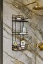 Lifetime Stainless Adhesive 3-Tier Bathroom Shower Shelf |   Shampoo Dispenser Wall Organizer
