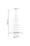 Wooden Christmas Tree for Decoration 180 cm Solid Wood Pine - 3