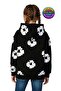 Children's Unisex Floral Patterned Hooded Sweatshirt - 7