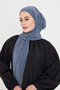 Anthracite Practical Ready-To-Wear Hijab Bonnet Sandy Neck Collar with Snap Fasteners 2505_25 - 6