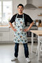 Unisex Kitchen Apron Chef Apron New Year Christmas Santa Claus Polar Bear - 2