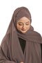 Mink Practical Ready-To-Wear Bonnet Shawl Chiffon Draped 2507_10 - 3
