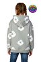 Children's Unisex Floral Patterned Hooded Sweatshirt - 4