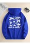 Unisex Nothing Is Impossible Printed Oversized Winter 3 Thread 100% Cotton K Hooded Sweatshirt Hoodie