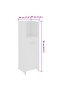 Bathroom Cabinet White 30x30x95 cm Engineered Wood - 3