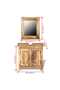 Bathroom Vanity Cabinet with Mirror Solid Mango Wood - 3