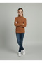 Girls and Boys 2-Pack Green Brown Corded Fabric Half Turtleneck Long Sleeve Bodysuit Undershirt - 3