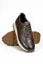 Riccardo Brown Genuine Leather Handmade Sneakers - 2
