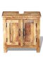 Bathroom Vanity Cabinet with Mirror Solid Mango Wood - 8
