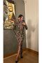 Maxi Boy Gathered Slit Micro Fabric Stretch Fabric Dress - 2