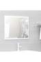 2 Piece Bathroom Furniture Set White Engineered Wood - 5