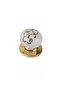 5 Pcs Porcelain Furniture Handle Gold Gilding Pattern Ceramic Knob Drawer Handle with Single Screw - 5