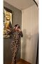 Maxi Boy Gathered Slit Micro Fabric Stretch Fabric Dress - 5