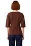Women's Peplum Cut Boat Neck Batwing Sleeve Blouse Ideal for Daily Wear Quality Stylish Comfortable - 4