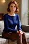 Women's Buttoned Fitted Stretchy Knitted Quality Stylish Comfortable Modern Elegant Casual - 2