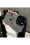 iPhone 14 Pro Compatible Deer Pattern Premium Suede Textured Camera Protected Case - 3