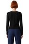 Women's Asymmetrical Neckline Detailed Bodycon Stretchy Knitted Long Sleeve Quality Stylish Comfortable Modern - 4