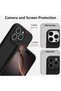 Protective Case, Flippy, for iPhone 16 Pro, Liquid Silicone, Microfiber, Wireless Charging, Black - 4