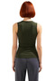 Fitted Sleeveless Knitted Blouse Asymmetrical Neckline Casual Style Professional Look Modern Stylish - 4