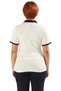 Women's Plus Size Polo Neck Embroidery Detailed Corded Fabric Knitted Blouse Quality Stylish Comfortable Modern Elegant - 4