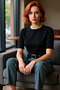 Women's Crew Neck Short Sleeve Knitted Blouse Daily Use Premium Quality Professional Look - 2