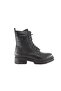 24121 Genuine Leather Black Women's Boots