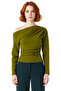 Asymmetric Collar Flowy Knitted Top a Stylish and Comfortable Choice Quality Stylish Comfortable Modern Elegant Casual - 3