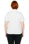 Women's Polo Neck Short Sleeve Fitted Corded Fabric Knitted Blouse Ideal for Everyday Casual Wear - 4
