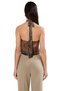 Women's Animal Print Halter Neck Tulle Blouse Quality Stylish Comfortable Modern Elegant Casual - 4