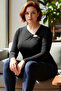 Women's Asymmetrical Collar Detailed Knitted Blouse Plus Size Comfort Quality Stylish Casual Modern Elegant - 2