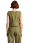 Women's Linen Crop Blouse Regular Fit Summer Casual Quality Craftsmanship - 4