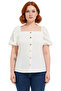 Women's Square Neck Balloon Sleeve Blouse Comfortable and Stylish Choice Quality Stylish Comfortable Modern - 3