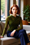 Women's Double-Breasted Collar Gathered Tulle Quality Stylish Comfortable Modern Elegant Daily - 2